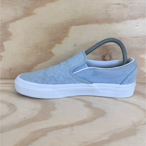 VANS - Classic Slip On Houndstooth Embossed - Sneakers - Sky Blue - Women's - 8 - Picture 4 of 9